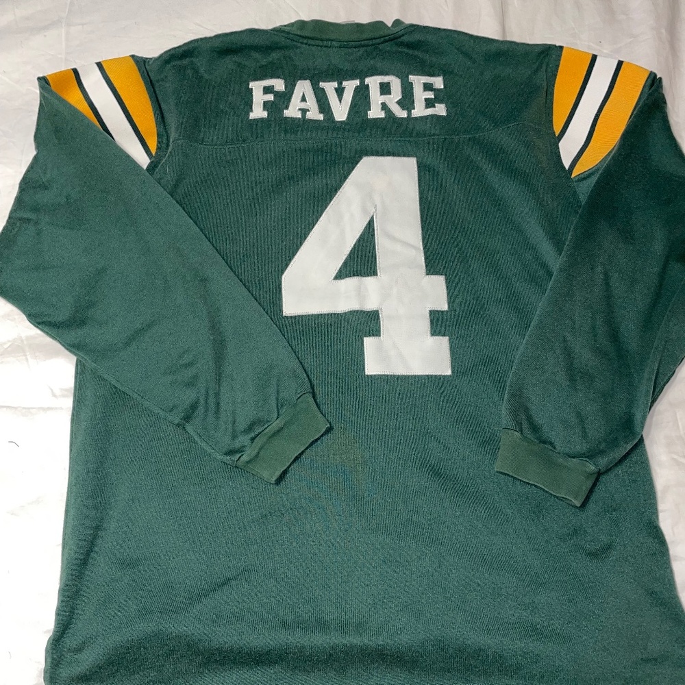 Vintage Reebok Gridiron Classic Favre Packers Jersey size Adult Large